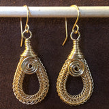 Viking Knit Hoop Earrings