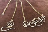 Spiral Wave Necklace