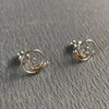 Post Earrings, Nautilus Spirals