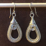 Viking Knit Hoop Earrings